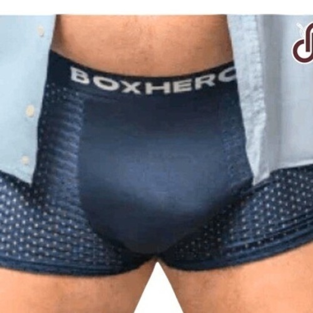 Set of 10 Boxhero Mens Mesh Bamboo Pouch Boxer Briefs Black Navy Blue Small NWOT